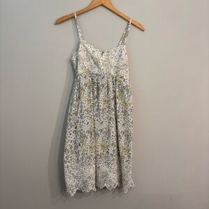 Joie Floral Embroidered Spaghetti Strap Dress